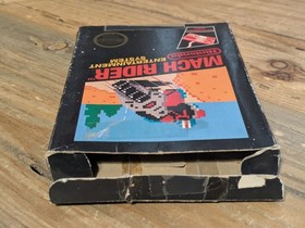 Mach Rider Nintendo NES Box Hangtab 5 Screw No Manual Tested Box Damage