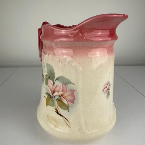 Large vintage jug "The Remé Collection" pottery pitcher jug, pink country style - Picture 4 of 10