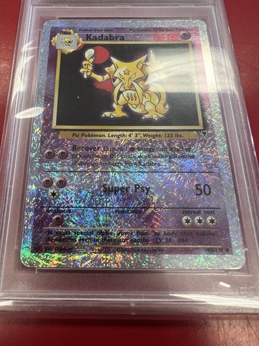 2002 Pokemon Legendary Collection Set Break #49 Kadabra Rev. Foil PSA 9 MINT - Picture 4 of 5