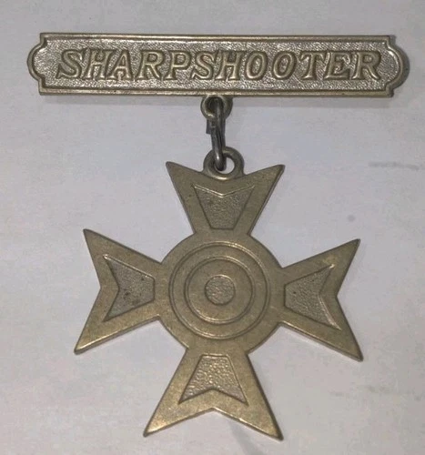 WW1 US Military Sharpshooter Badge Pinback 1913 Authentic NOT REPRODUCTION!