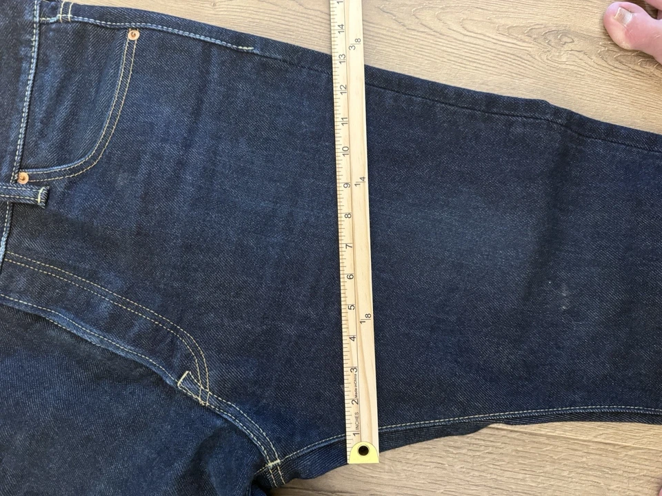 Jeans de mezclilla japoneses Iron Heart IH-888S 21 oz con ribete talla 38x36 hechos en Japón Foto 4 de 4