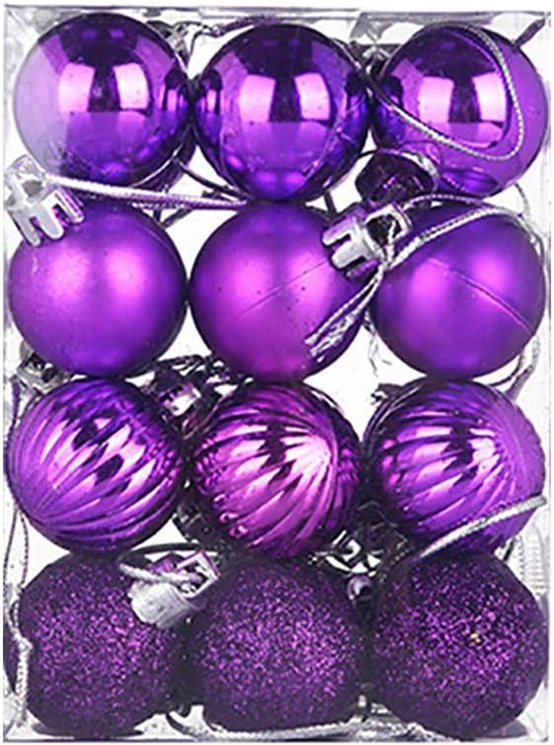 24Pcs Christmas Balls Ornaments for Xmas Christmas Tree Shatterproof