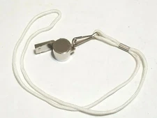 Military Style Whistle With Lanyard Drill Instructor MP Parade and P.T. Coach