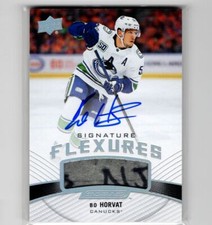 2019-20 UD Engrained Signature Flexures Bo Horvat Auto #SF-BO