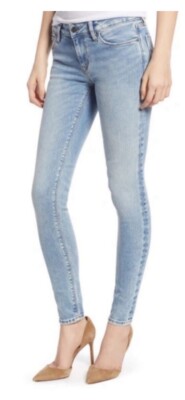 HUDSON Krista Super Skinny Ankle Jeans LIGHT BLUE SIZE 26 ORG. PRICE $215