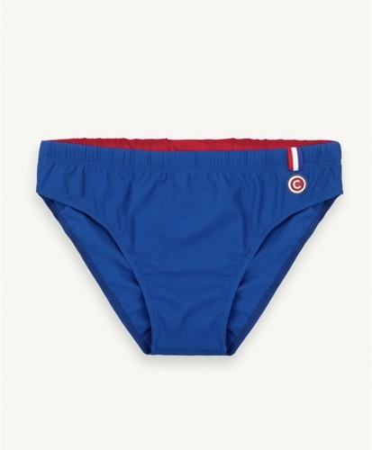 Colmar uomo TG 48 costume mare slip mutanda elasticizzato colore azzurro  logo | eBay