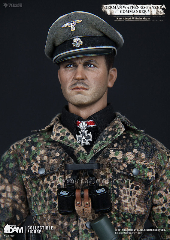 DAM TOYSダムトイズ GERMAN PANZER1/6アクションフィギュア Damtoys 93030 1/6 German Waffen-Ss Panzer Commander Action