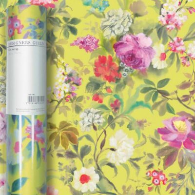 Designers Guild Proserpine Ocker Gelb Blumen Deva Roll Halstuch 3 m x 70 cm