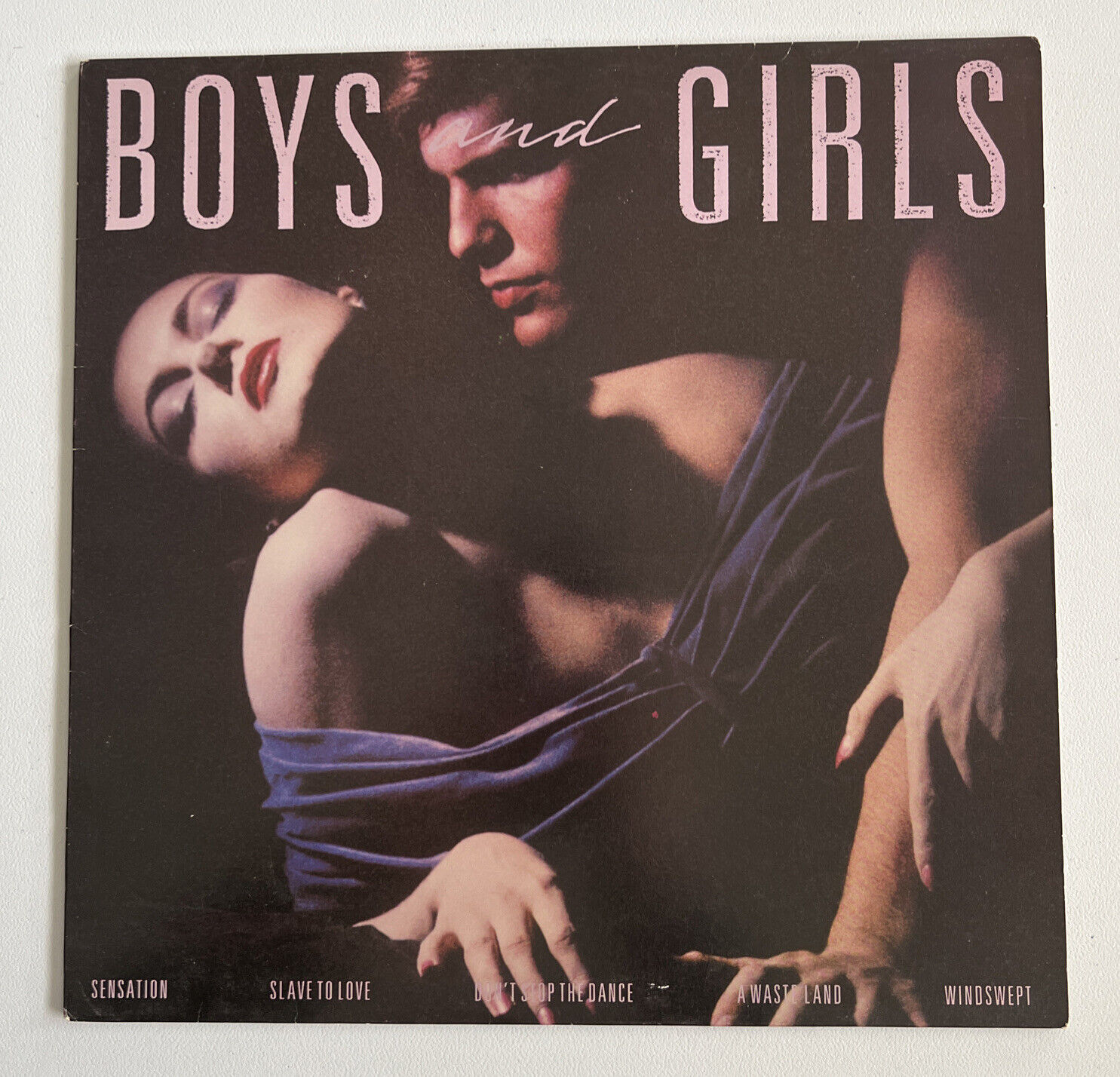 BRYAN FERRY Boys And Girls LP Lyric Inner 33rpm 12" UK 1985 EX/EX
