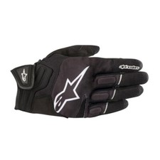 Alpinestars Atom Motorcycle Gloves Mens Short Cuff Black White