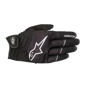 Alpinestars Atom Motorcycle Gloves Mens Short Cuff Black White
