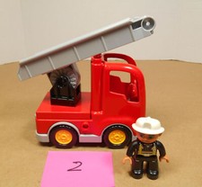 Duplo Lego Fire Truck with Firefighter P2