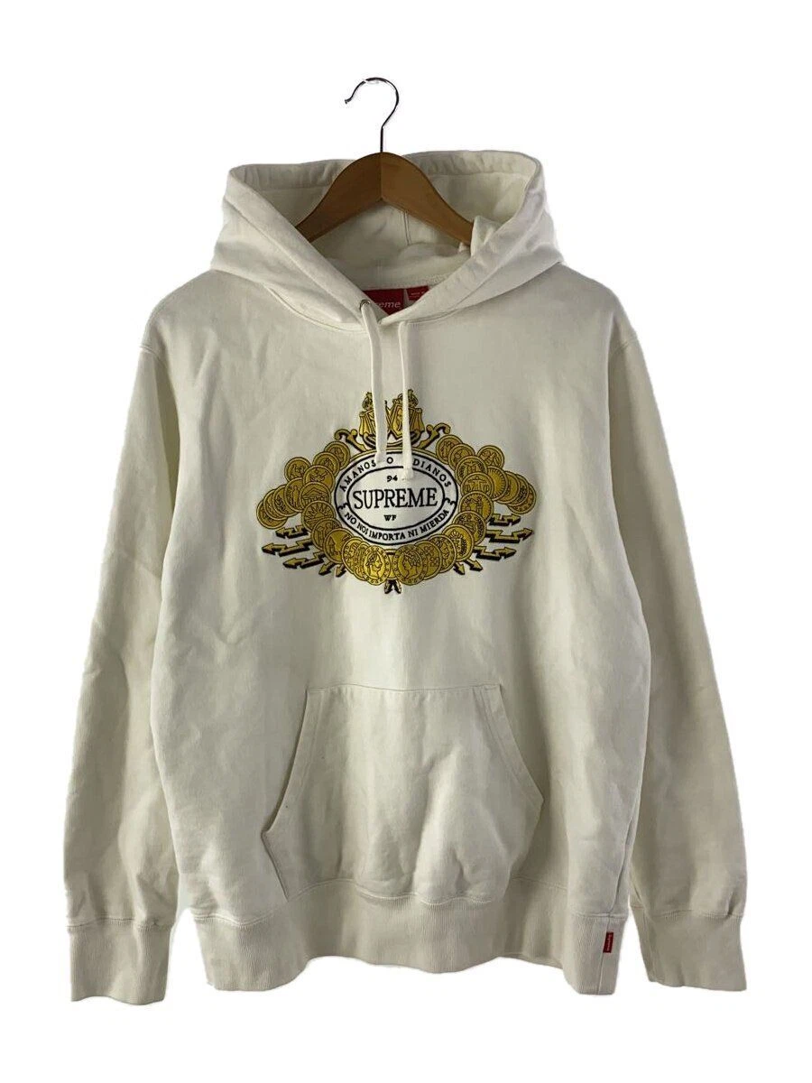 Sweat à capuche Supreme Hoodie 18AW Love or Hate M coton blanc occasion