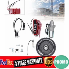 GX240 GX270 Electric Start Kit Starter Motor for Honda Flywheel Switch Engine US