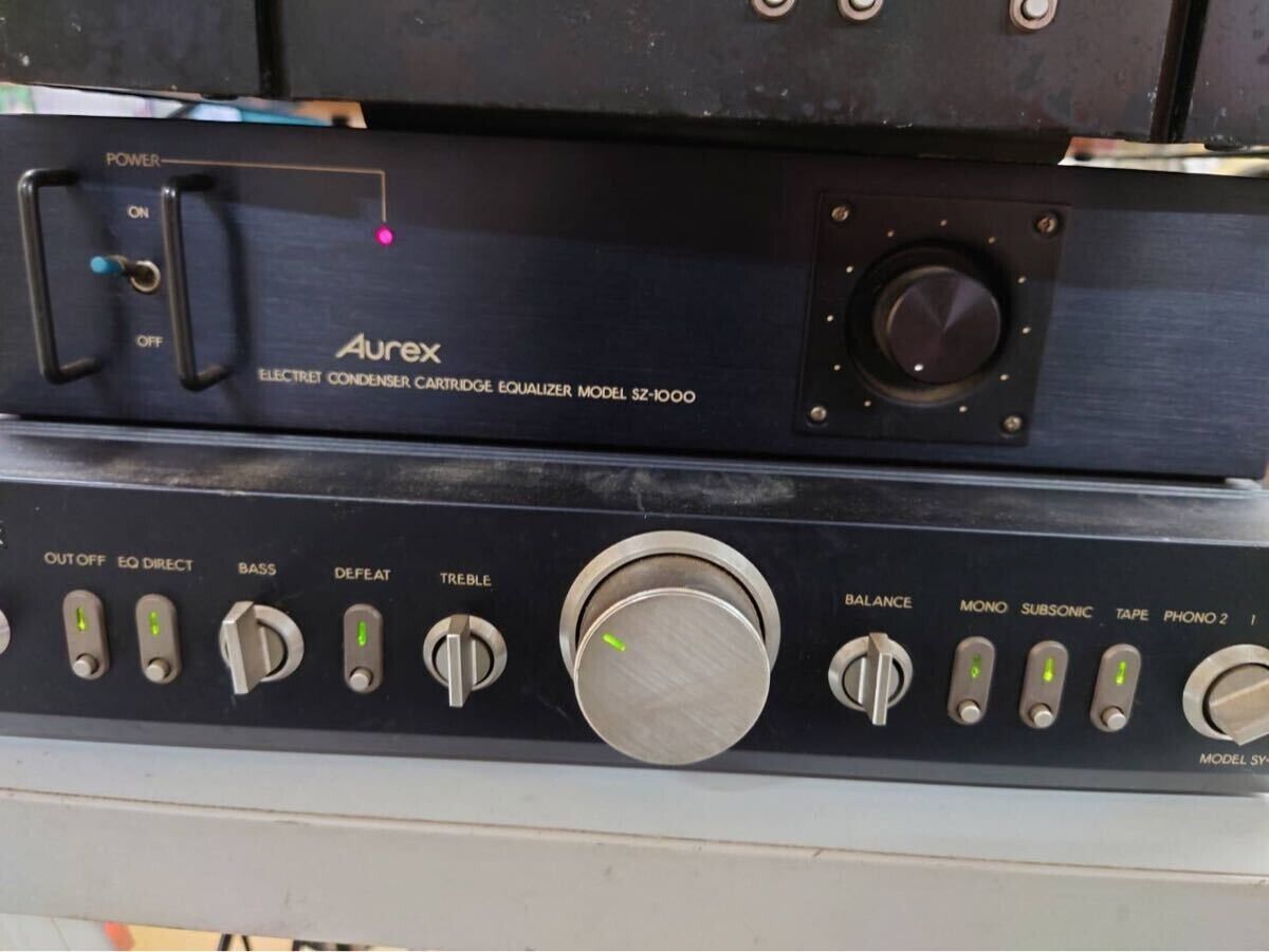 Aurex SZ-1000 Equalizer SY-C15K Preamp SC-M15K 2 Amplifiers Aurex SZ-1000 Equalizer SY-C15K Preamp SC-M15K 2 Amplifiers