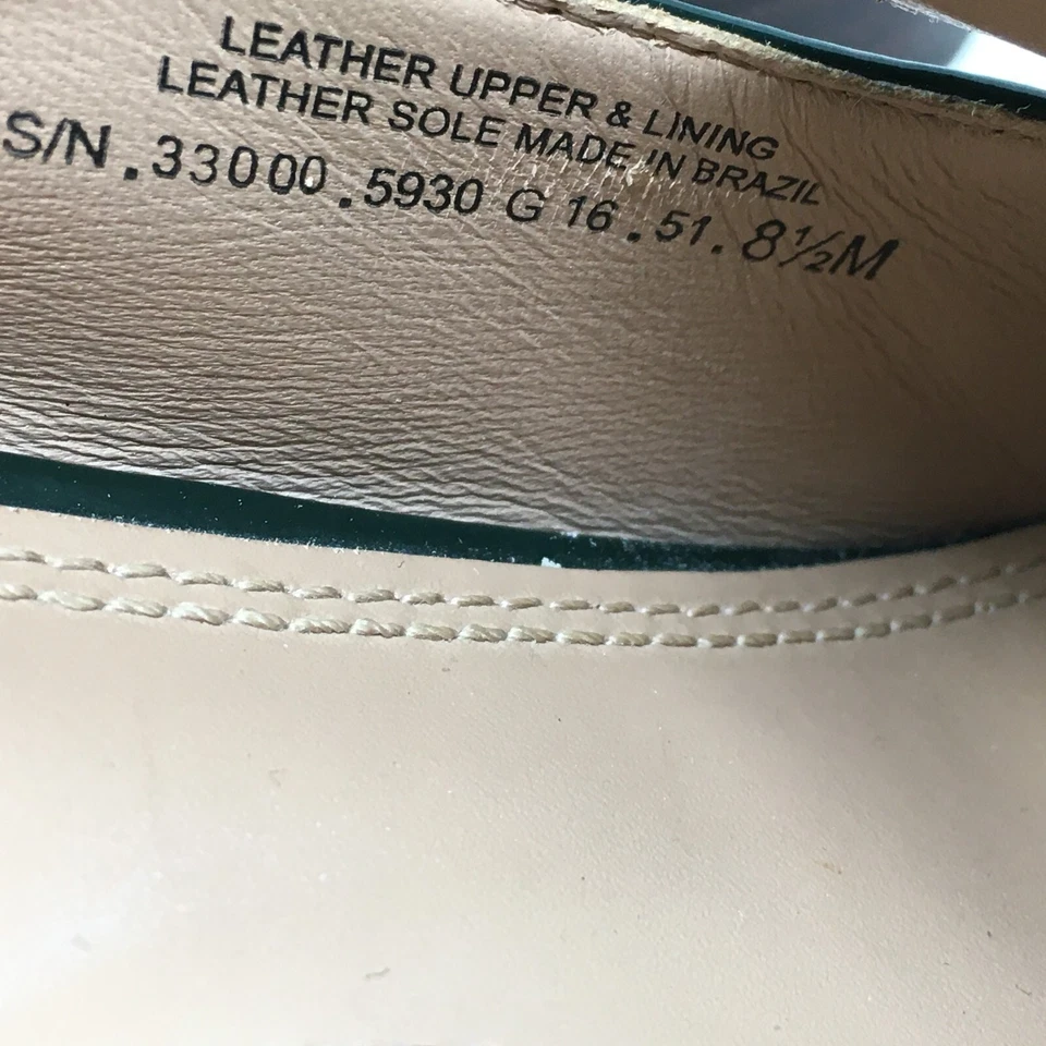 Tory Burch Gemini Link Pump Heels Clogs Shoes Womens Size 8.5 Green Patent - Image 2 of 4