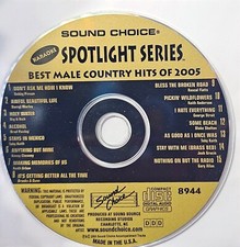 SC8944 MALE COUNTRY SOUND CHOICE KARAOKE CDG LOT WA
