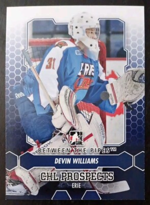 2012 - 2013 ITG Between The Pipes Devin Williams CHL Prospects #16 Hockey Card 