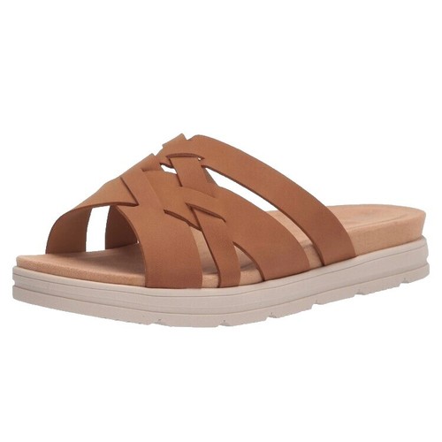 Clarks Men\'s Walkford Easy Flat Sandal, Brown Tumbled Leather, 11.5 Clarks Men main image 4