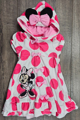 Baby Girl Clothes Disney Store 2T Minnie Mouse Hooded Terry