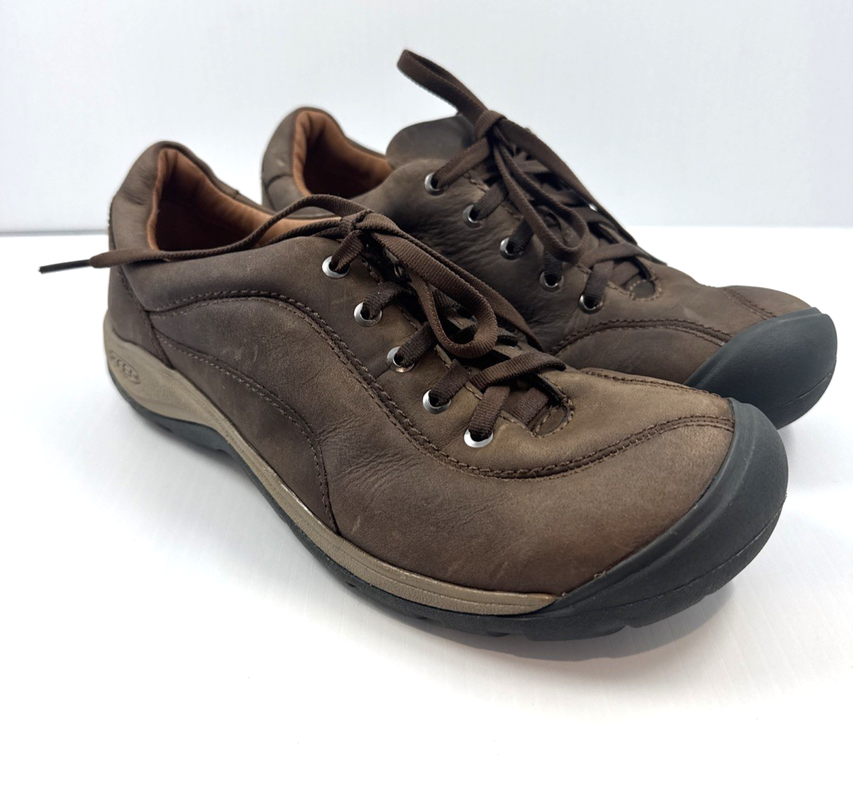 Sandali donna KEEN Presidio II misura 8 5 pelle terra scura scarpe sportive comode