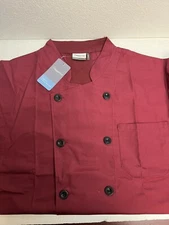 Chef's Top Cook Cool Happy Chef Burgundy Unisex Large