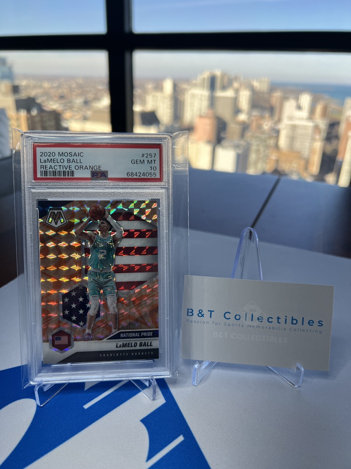 2020 Mosaic Lamelo Ball RC Reactive Orange PSA 10 Gem #257 Rookie Hornets 🔥🔥