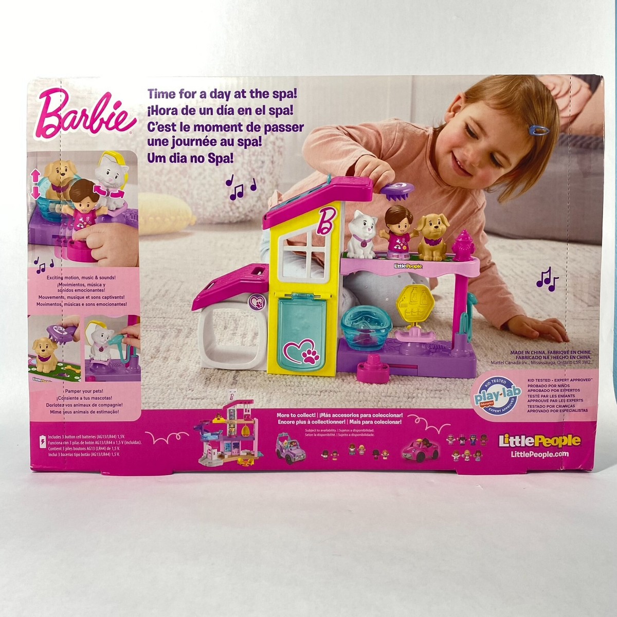 Little People Barbie 2 Bonecas com Pijama e Gatinho - Ri Happy