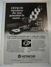Hitachi DA1000 CD Player Technological Breakthrough Vintage Print Ad