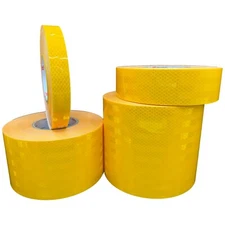 Yellow Reflective Tape 3M 3430 EGP (1", 2", 4", 6") Air Backed Micro Prismatic