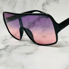 Oversized Huge Sunglasses XL Frame Fashion Shades Women Men Designer Single Lens