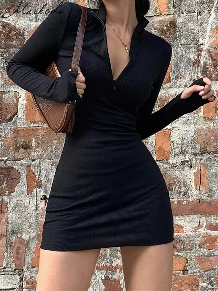 Zip bodycon dress hotsell