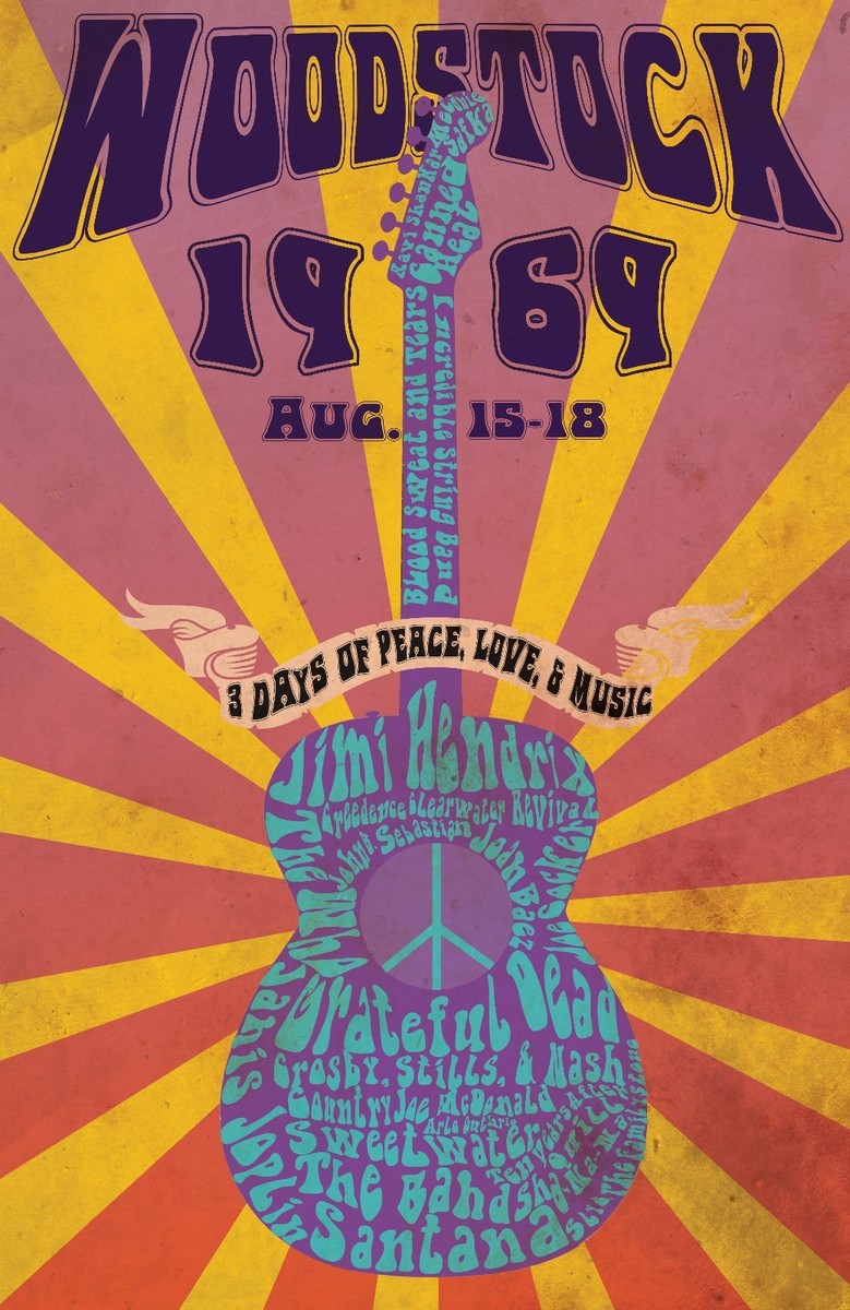 BEST Vintage CONCERT 60s 70s A3 A4 POSTERS Psychedelic