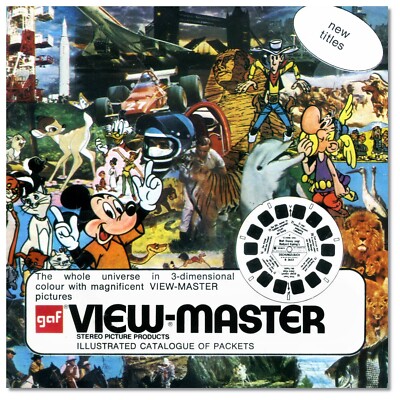 Vintage 60er Jahre GAF View-master Illustrated Reel Katalog
