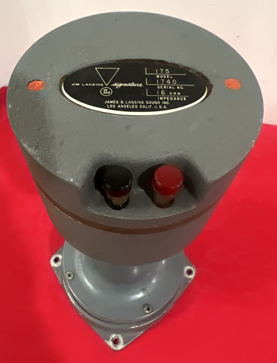 JBL JIM LANSING 175 1217-1290 EARLY GRAY DRIVER W/ MASH HORN JBL JIM LANSING 175 1217-1290 EARLY GRAY DRIVER W/ MASH HORN