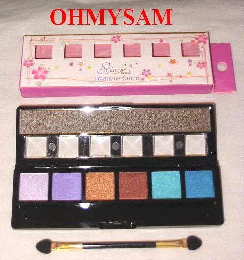 CLOSEOUT 5 NEW 'STARRY' MULTI COLOR FROST PRESSED POWDER EYESHADOW / MIRROR/ AP - Image 4 of 4