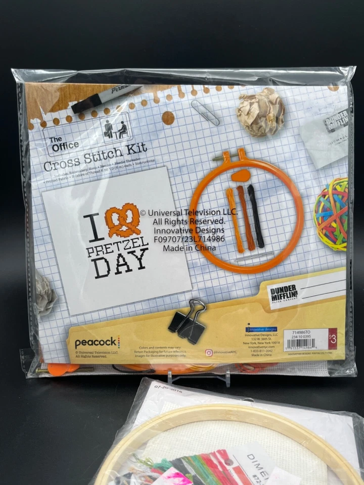 Kit Crewel Punto de Cruz Contado Dimensiones LOTE Precious Moments La Oficina Foto 3 de 4