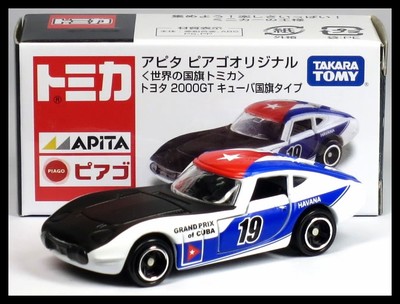 TOMICA APiTA World Flag GRAND PRIX OF CUBA #19 TOYOTA 2000GT 1/59