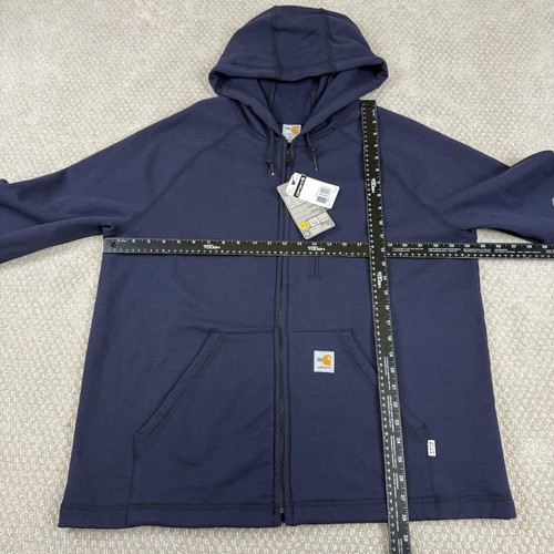 Carhartt FR Force Rugged Flex Hooded Fleece Full Zip Sz Large HRC 2 2112 NWT - Picture 6 of 7