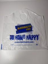 Vintage Blockbuster Video Store Plastic Shopping Bag Original Great Condition