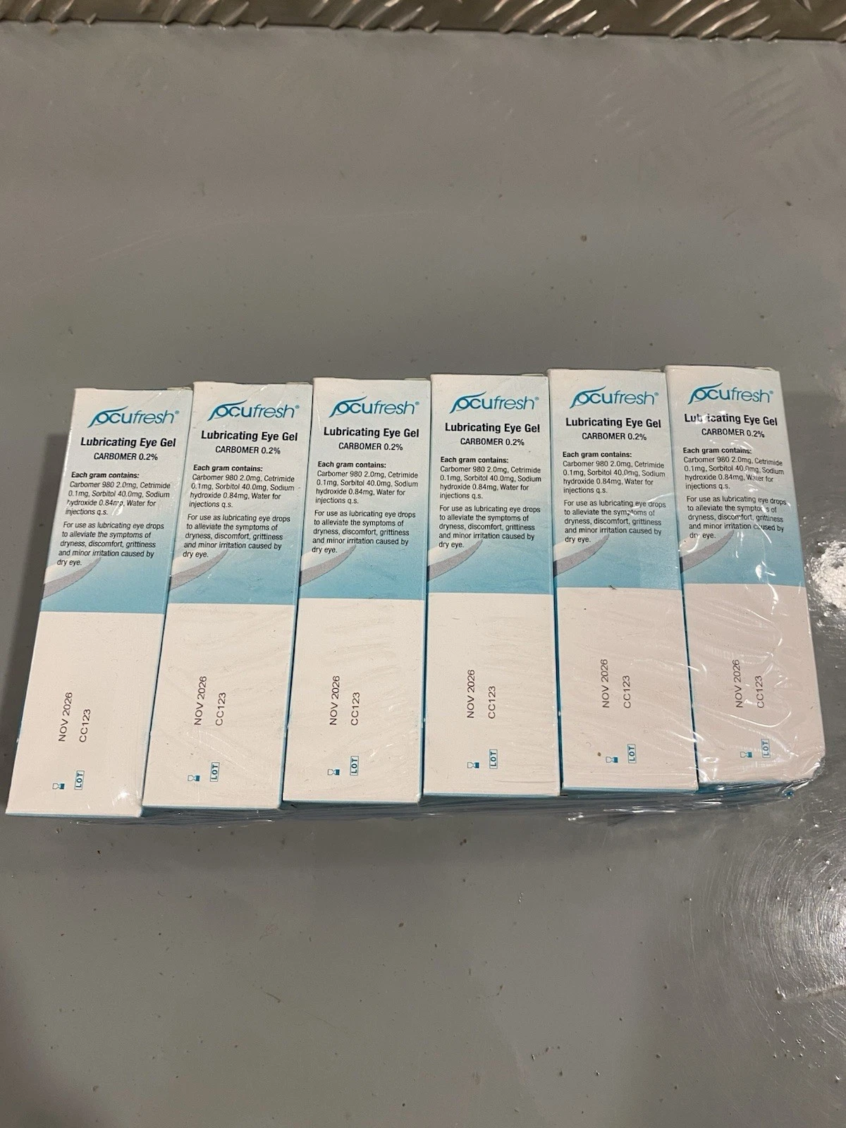 12x OCUFRESH Lubricating Eye Gel Carbomer 0.2% 10g Brand New 7