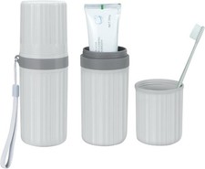 Travel Toothbrush Holder, Lar Travel Toothbrush Cup Case,