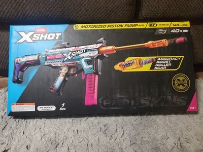 ZURU X-Shot Skins Motorized Piston Pump Dart Blaster with 40 Darts