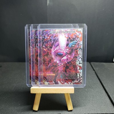 Villainous Counterstrike BT8-134 IVR  FOIL Dragon Ball Super Trading Card X 3