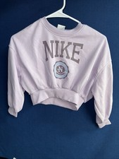 lavender Nike Cropped crew neck, Sweat Shirt youth XS
