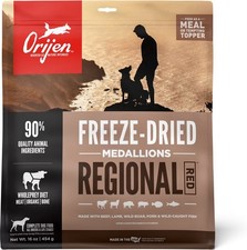 16oz Orijen Freeze Dried Medallions Regional Red Recipe Dog Food/Topper