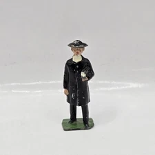 Vintage Lead Toy Figure England Britains Johillco Pastor Preacher RARE ae-86