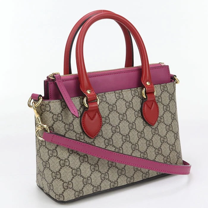 Sac à main GUCCI d'occasion bon état 453117 2WAY sac à main GG Supreme femme s beige du Japon