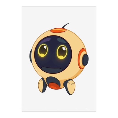Wandbilder Poster Drucke ''Süßer Roboterhelfer'' (PP062365)