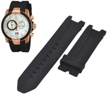 UF6 Collection TM-615010 24mm Black Rubber Strap For Technomarine